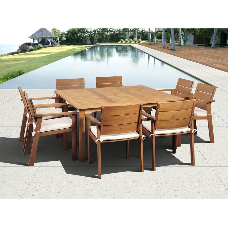 Anautica Square 8 - Person Outdoor Dining Set with Cushions